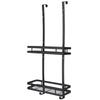 2 Layers Bathroom Shelf Organizer Over the Door Set Toilet Shower Hanging Storage Rack