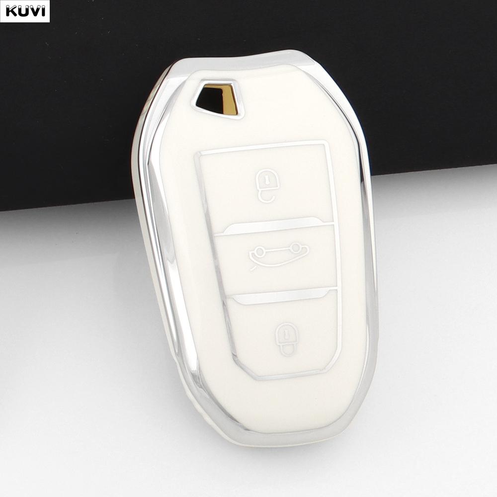 For Peugeot 2008 3008 4008 5008 308 408 508 Citroen C1 C2 C4 C6 C3-XR Picasso Grand DS3 DS5 Shell TPU Car Smart Key Case Cover