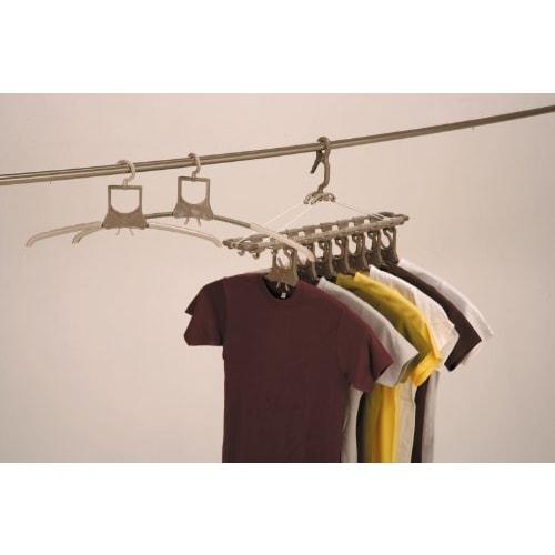 Twin Mall Laundry Drying Rack, Horizontal Aluminum Hanger 40-Piece Set & 9-Row Aluminum Hanger FS-1