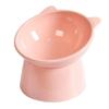 Elevated Tilted Cat Bowl, Raised Cat Ear Food Water Feeder, Neck Protection Pet Dish, Non-Slip High Foot Bowl
