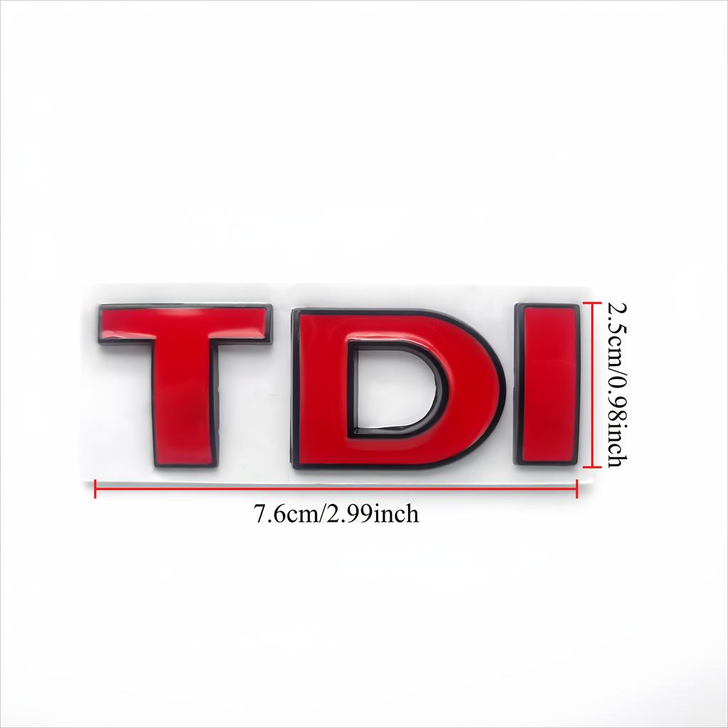 1 buc Metal 3D TDI Aripă Laterală Mașină/Portbagaj Spate/Caroserie Mașină/Emblemă Autocolant Insignă Ușă Mașină pentru Passat MK4 MK5 B6 T5 EOS Golf Jetta Decal Decor