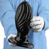 PVC Anal Plug Smooth Butt Plug Prostate Massager Adult Sex Toy for Men Women Fisting 18+