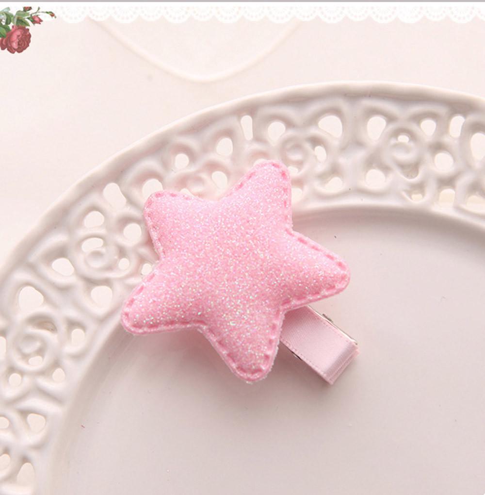 Baby Kids Girls Children Shiny Princess Sequins Star Heart Butterfly Hair Clip