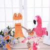 New Cartoon Cat Flamingo Shape Dog Toy Squeaky Pet Puppies Chew Toy