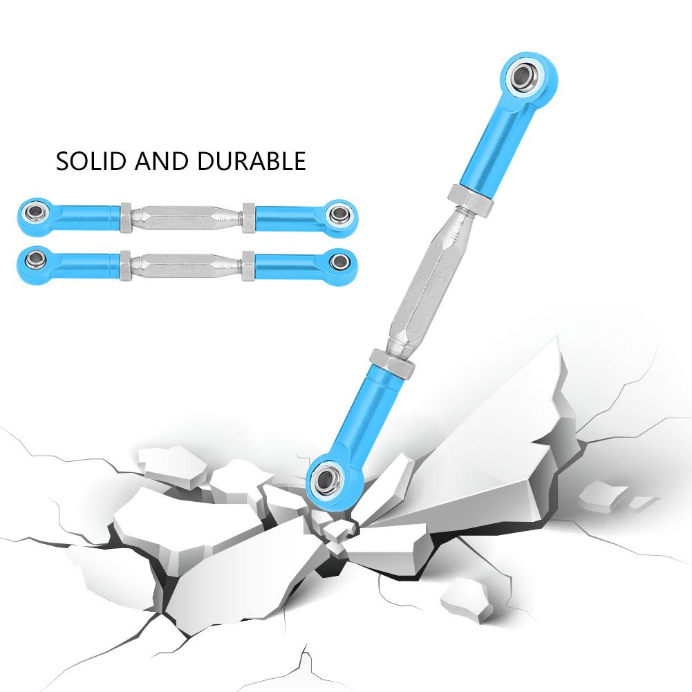 2 Stück Aluminiumlegierung Hintere Obere Lenkstangen für FS 53633  51805  51806 110 RC-Car (blau)