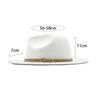 Autumn And Winter British Style Men And Women Woolen Soft Felt Hat Big Eave Hat Classic Khaki Belt Woolen Top Hat