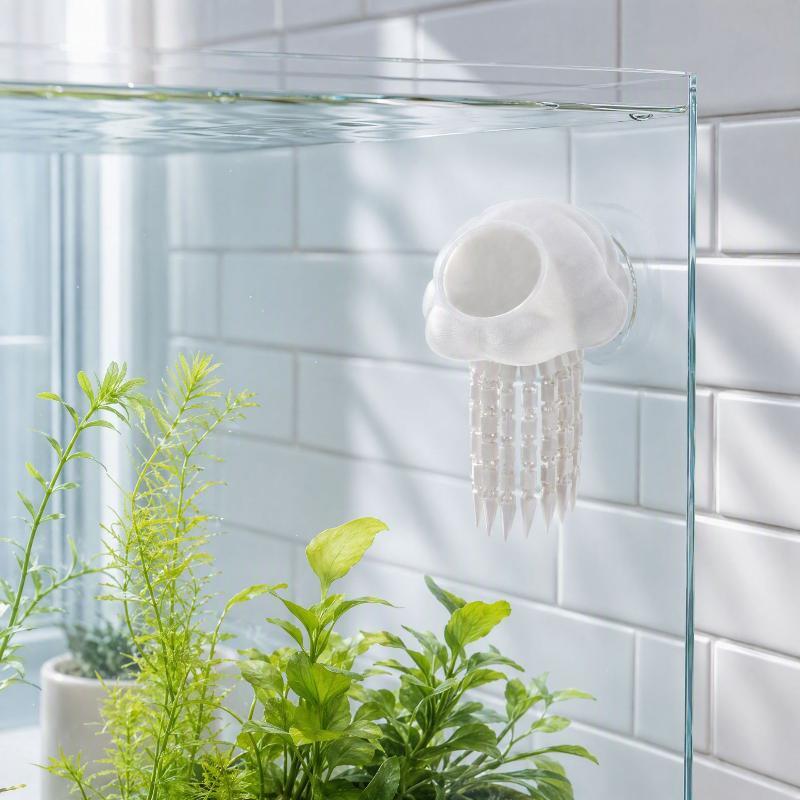 Aquarium Shrimp Resting Floating Cave Scratch Resistant Betta Hideout Lightweight Fish Tank Decor for Freshwater Tanks