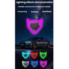 Suction Cup Devil's Heart Lamp Heart Shape Design LED Ambient Light  Car Exterior