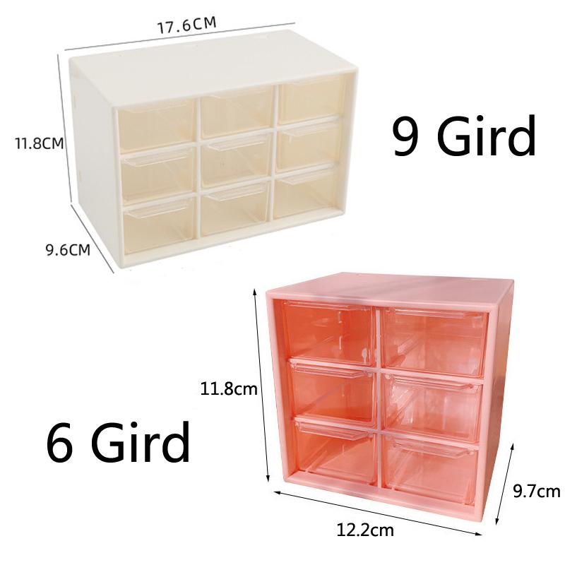 Transparent Desktop Storage Box Drawer Shelf Storage Box Container Rack Holder Organizer Cosmetic School Stationery Accessories