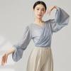 Long Sleeve Classical Dance Tops Soft Fabric Dance Performance Costume Dance Top  Dance Training
