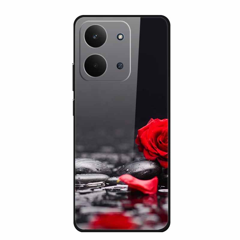 

Glass Back Cover For Xiaomi Redmi 15C 4G Case 15 C Coque Hard Tempered Glass Case For Redmi 15C Phone Case Redmi15C Soft Bumper Redmi 15C 4G