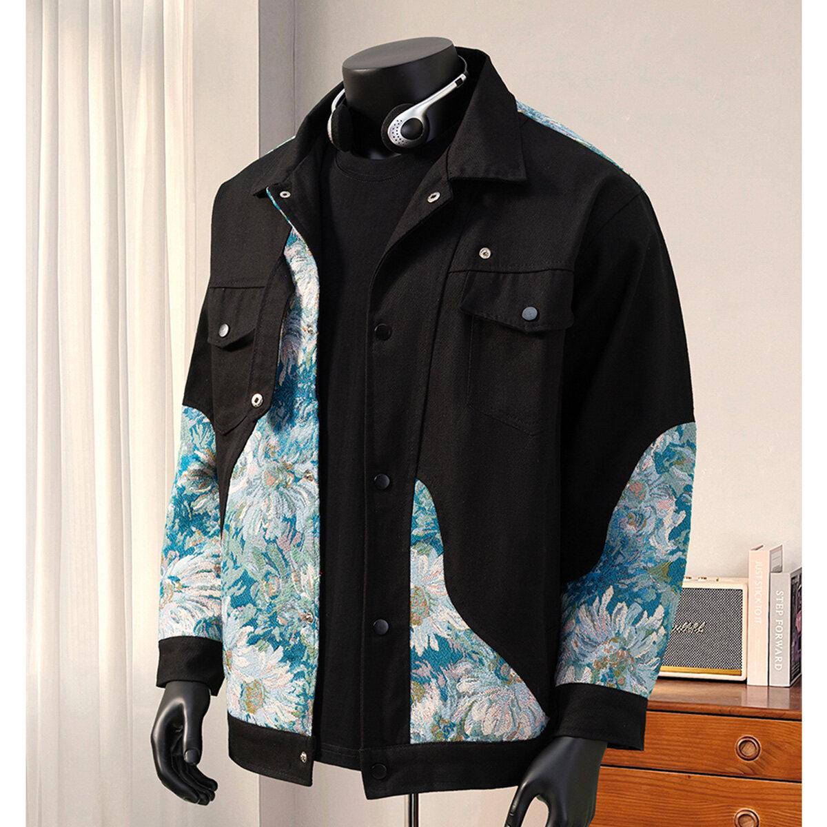 

Autumn Mens Streetwear Cotton Jacket Men Patchwork Embroidered Jacket Male Outwear Loose Coat Man High Quality Bomber Jackets 5XL хакі
