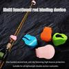 2Pc Fishing Rod Fixed Clip Holder Straps Fishing Pole Holder Compact Design Fishing Rod Fixer Wall Mounted Fishing Rod Holder