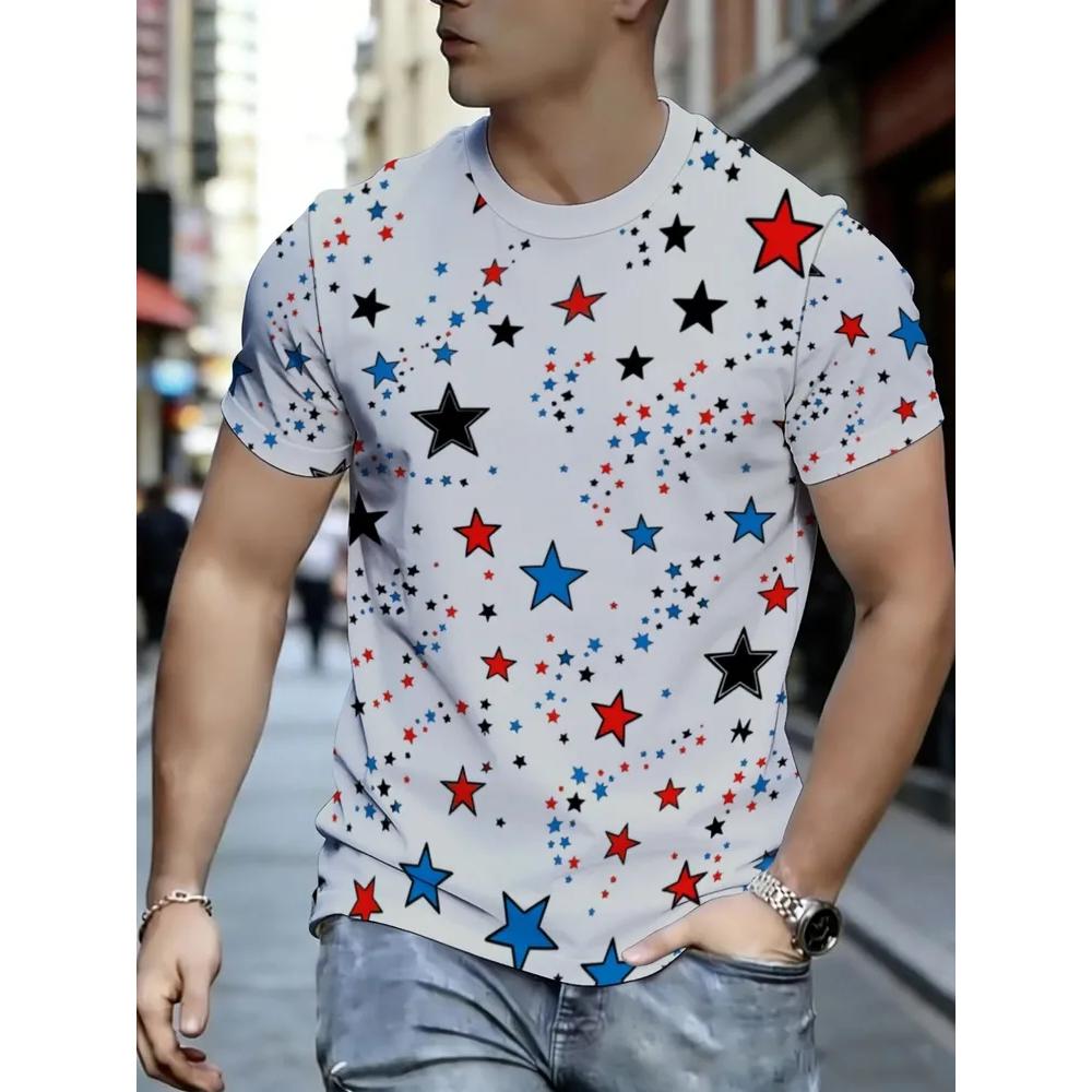 Daily Versatile Comfortable Men's Top Casual Short Sleeves Loose T-Shirts Men’s