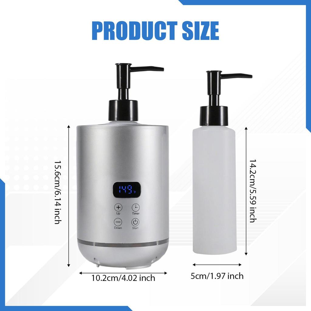Massage Oil Warmer Home Adjustable Temperature SPA with Bottle Dispenser White