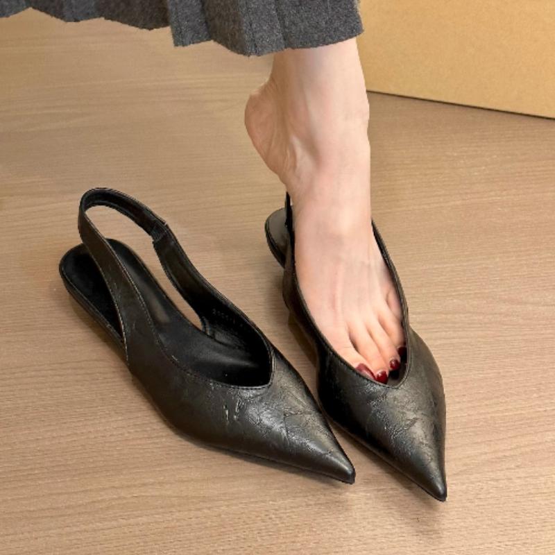 

Модные леопардовые женские босоножки на каблуке, сексуальные туфли с острым носком, элегантные летние шлепанцы 2025, роскошные брендовые новые женские сандалии 35 чёрный