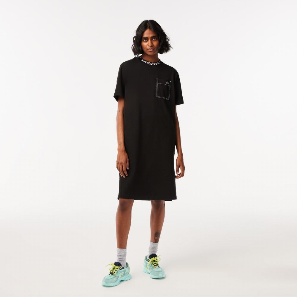 

LACOSTE Женское платье-футболка ACTIVE Overfit с коротким рукавом EF6377-53G 031