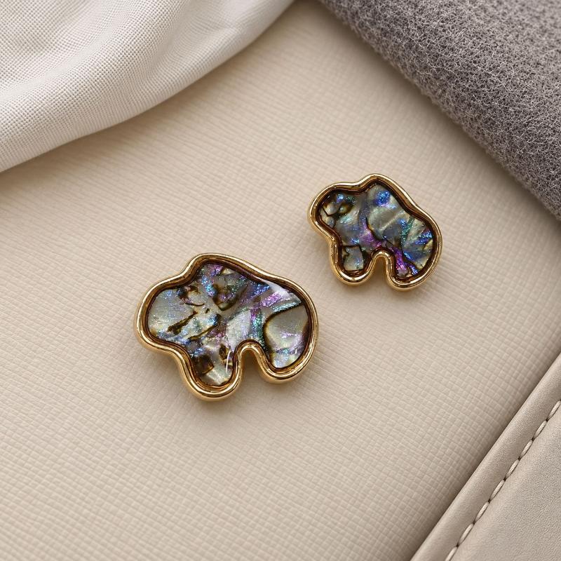 Abalone Shell Gold Trim Sewing Buttons Glossy Surface Durable Build For Coat Blazer Diy Sewing Craft Projects
