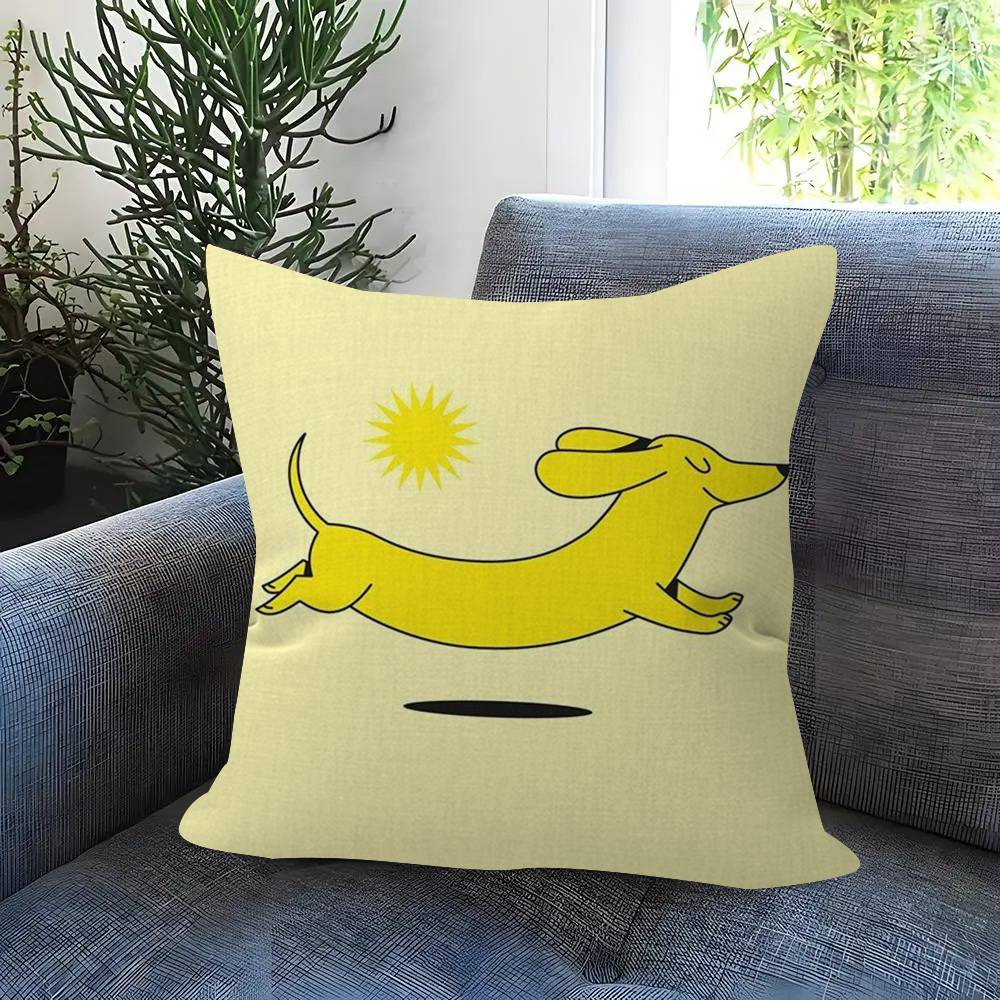Dackel niedlich Kissenbezug Kissenbezug Polster Sofa Wurfkissen Heimdeko Kissenbezug