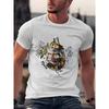 European sizes Men'S Short-Sleeve Round Neck T-Shirt for Adults, Lightweight And Comfortable, Easy to Care For, Fashionable Summer Wear