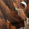 Wallpaper Forest Tree Autumn Tulle Window Curtains for Bedroom Luxury Home Decor Drapes In Living Room Chiffon Panels