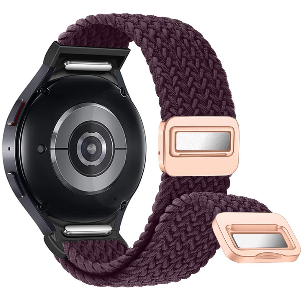 No Gaps Braided Band For Samsung Galaxy Watch 7 6 5 4 Classic 47mm 44mm 40mm/5 Pro Magnetic Bracelet Correa Galaxy Watch6 Strap