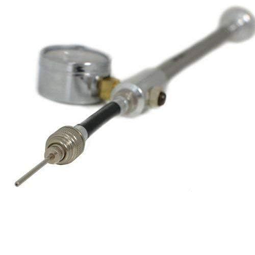 GIYO GS-01 Bike Fork Shock Micro Adjust Button Pump with Gauge, Max 300 psi, ST1410
