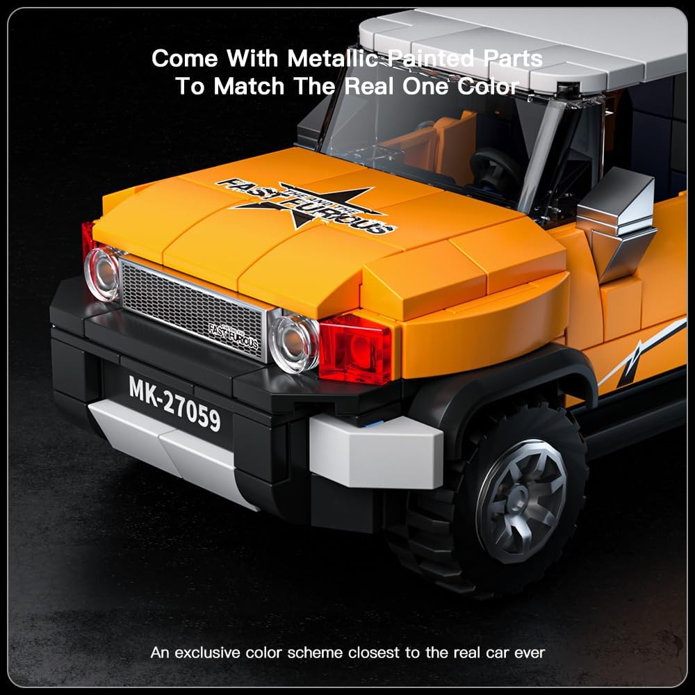 MOULD KING Véhicule tout-terrain Pickup 27056/27057/27058/27059, ensemble de construction, modèle de voiture à collectionner, bloc de voiture, cadeau pour enfants de 8 ans et plus
