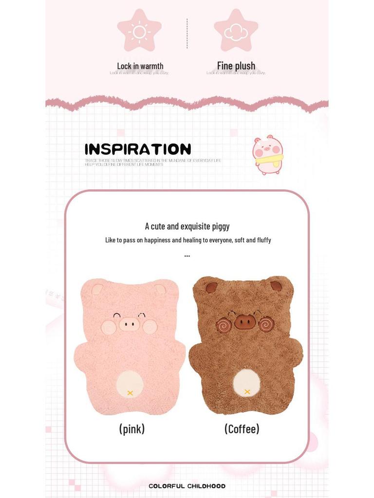 Adorable Cartoon Pig Plush Car Seat Cushion for Women, Fits Haval H6, Red Rabbit, Big Dog, Mythical Beast, and Dragon H2.