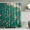 Ocean Wave Shower Curtain Blue Sea Beach Pattern Bathroom Decor Waterproof Fabric Liner Coastal Vibes Home Textile Wall Hanging
