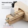 Adjustable Leather Belt Cutter & Splitter Tool with Wooden Positioning