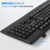 HUO JI Kabelgebundenes Tastatur- und Maus-Set Englisch mit Ziffernblock, Wasserdichte Membran-Tastatur mit Handballenauflage, USB-Stecker, Kompatibles Set, Layout, Leise, Vollformat-Tastatur,