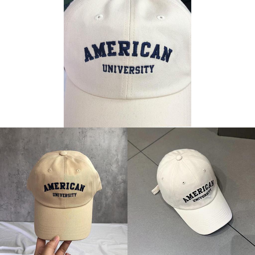 Amer Baseballkappe mit gestickten Buchstaben zum Sonnenschutz und für Freizeitkleidung