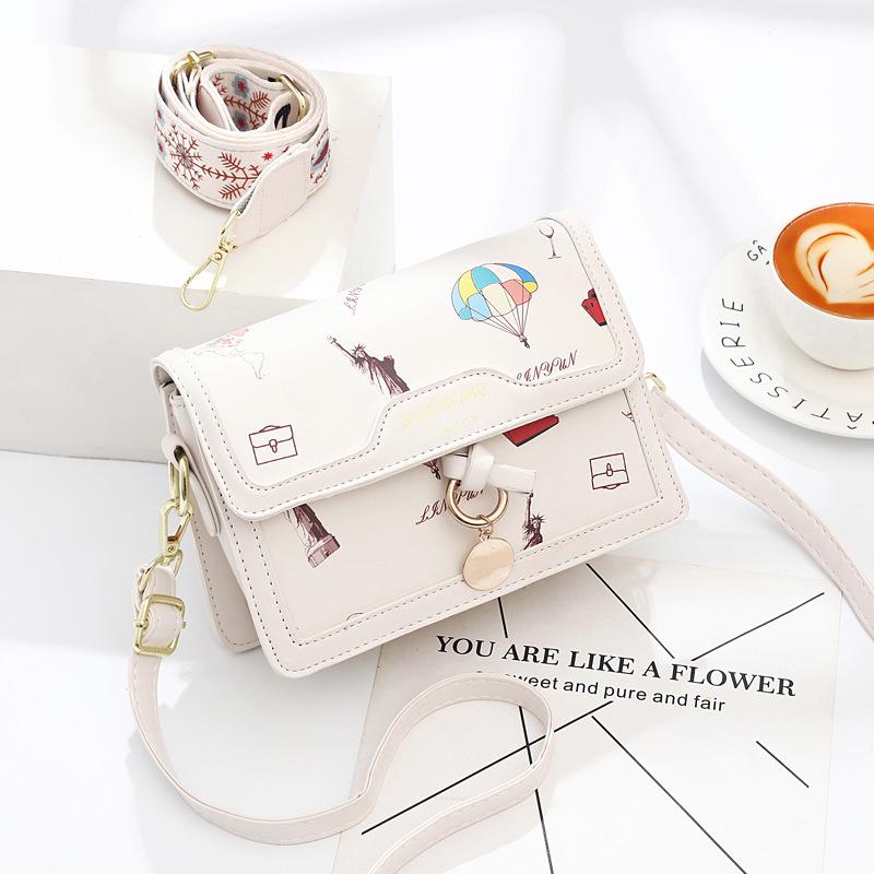 2025 New Small Bag Cute Fairy Small Square Bag Ins Shoulder Messenger Bag Female Texture