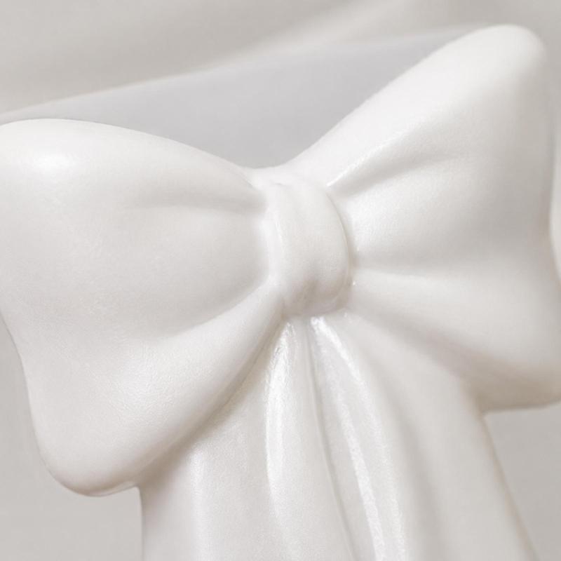 Resin Ribbon Vase Mold with 3D Ribbon Design, Silicone Casting Mold for Display Containers, Desktop Display Projects, 9.9 X 8.3 X 5.9 Cm