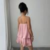 2026 European and American sexy tutu skirt, tube top, backless lace-up design, elegant style women's short top