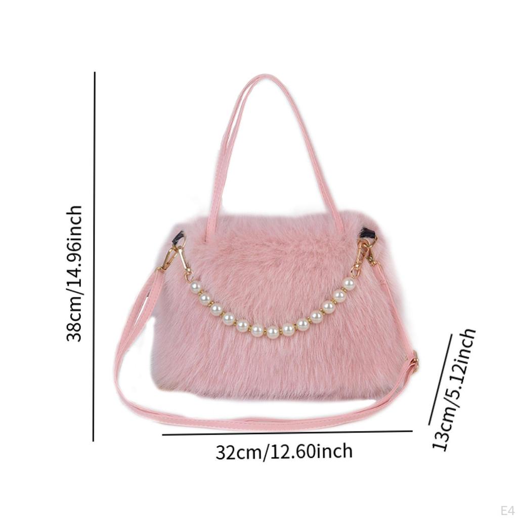 Fashionable Soft Plush Shoulder Bag for Women Vacation, Commuting, Travel