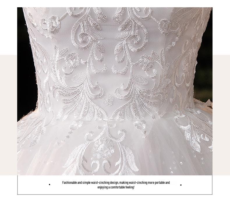 2025 Elegant Hepburn-Inspired Fairy Wedding Dress - French Simple Plus Size D69