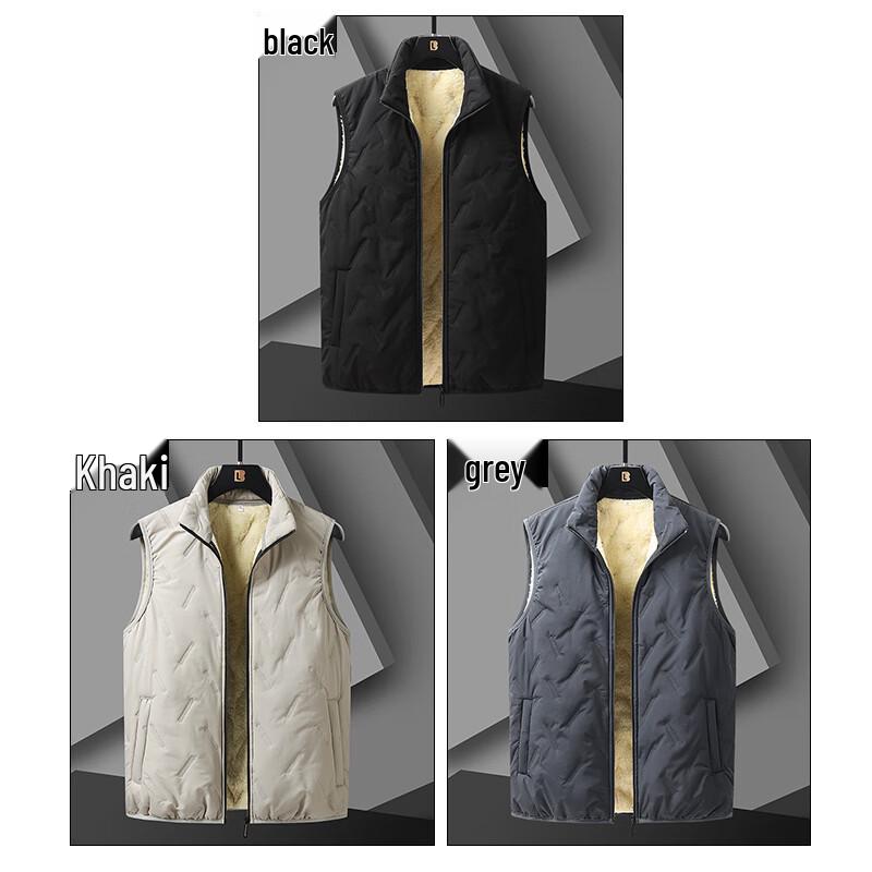 ROMON Men's Autumn Winter Padded Stand Collar Vest