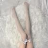 Women's Ultra-Thin Black Fishnet Stockings with Bow Lace – Sexy, Non-Slip Design