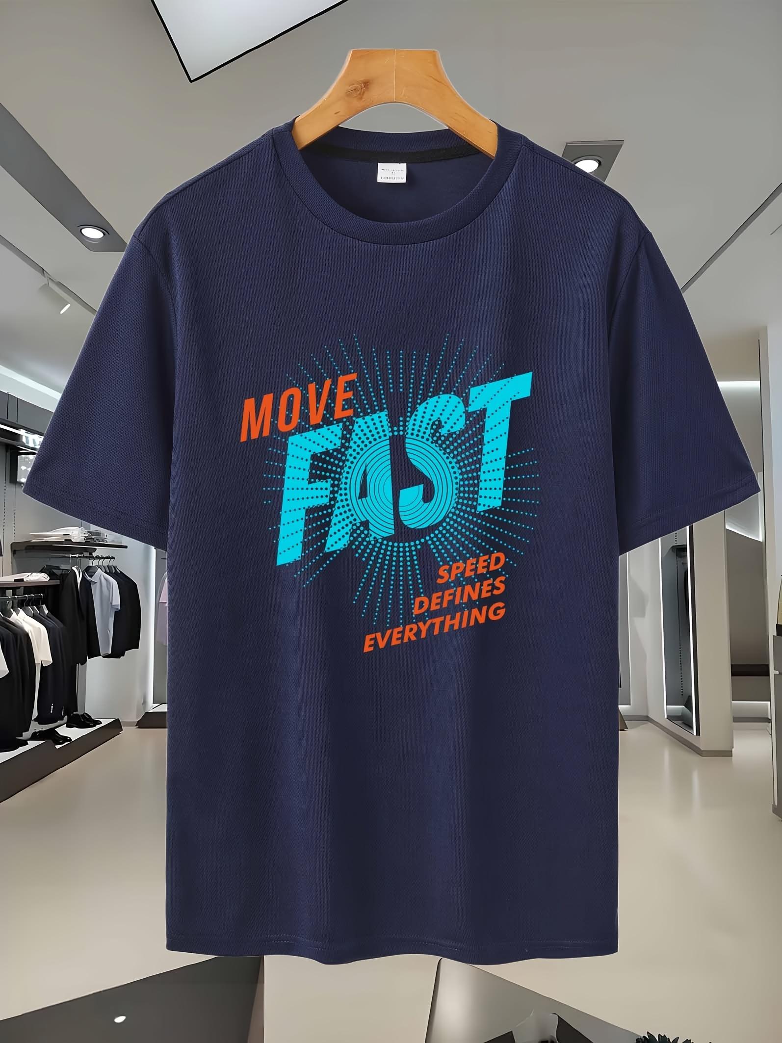 85C Sporty Graphic Print T-shirt - Breathable Mesh Fabric XL