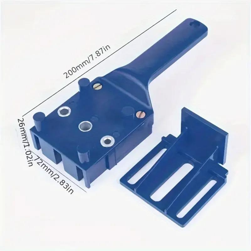 6/8/10mm Drill Bit For Carpentry Straight Hole Locator Clamp Woodworking Dowel Handheld Drill Guide and Hole Saw Tool