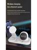 Six-in-One Magnetic Wireless Charger: Clock, Light, Bluetooth Speaker for Apple Devices