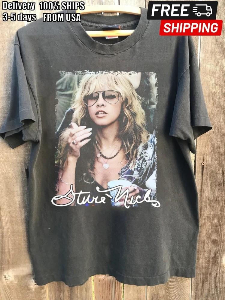 

Reprint Stevie Nicks Rare design Charcoal Classic T shirt vtg Men Women Unisex T-Shirt S
