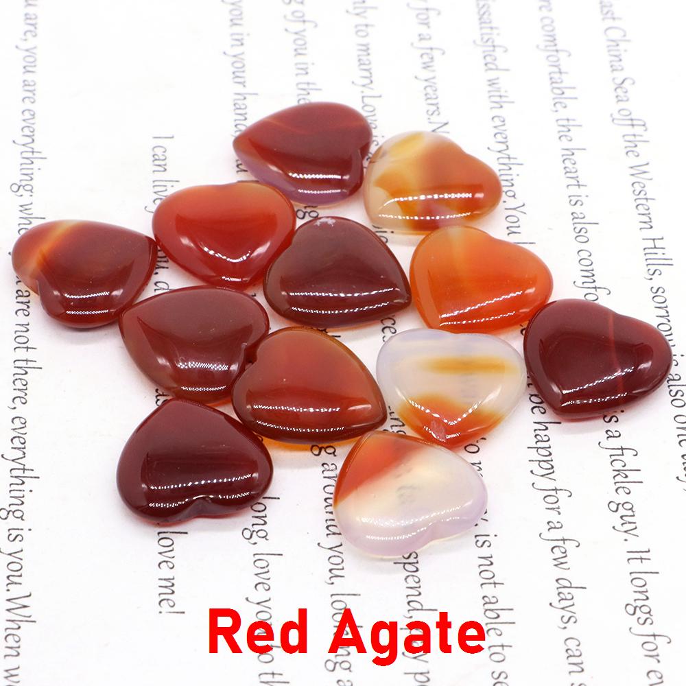 20Mm Mini Stone Heart Shape Crystal Home Decoracion Statue Natural Rose Quartz Reiki Healing Gemstone Pocket Gift Massage 5Pcs