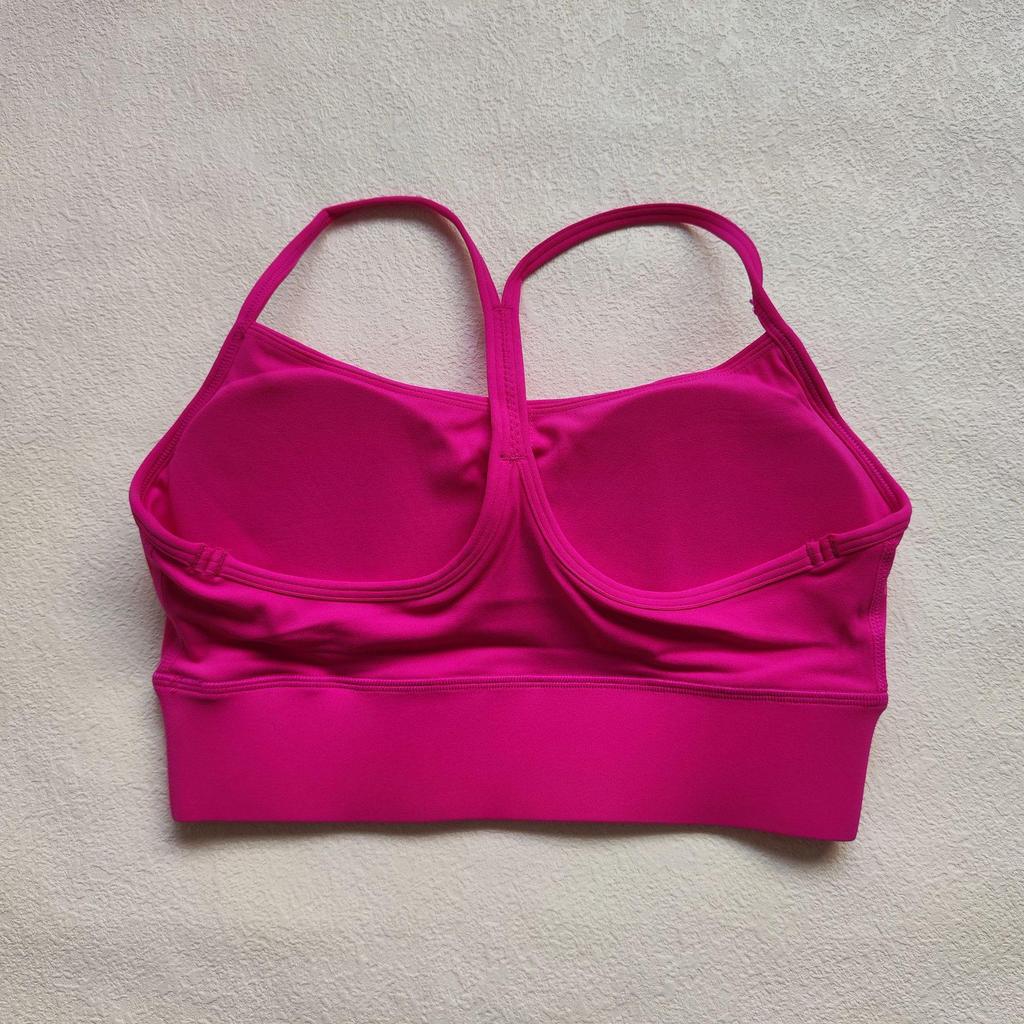 LULU Nude Y-Back Sport-BH – Reine Farbe, Westen-Stil für Outdoor-Fitness und Yoga