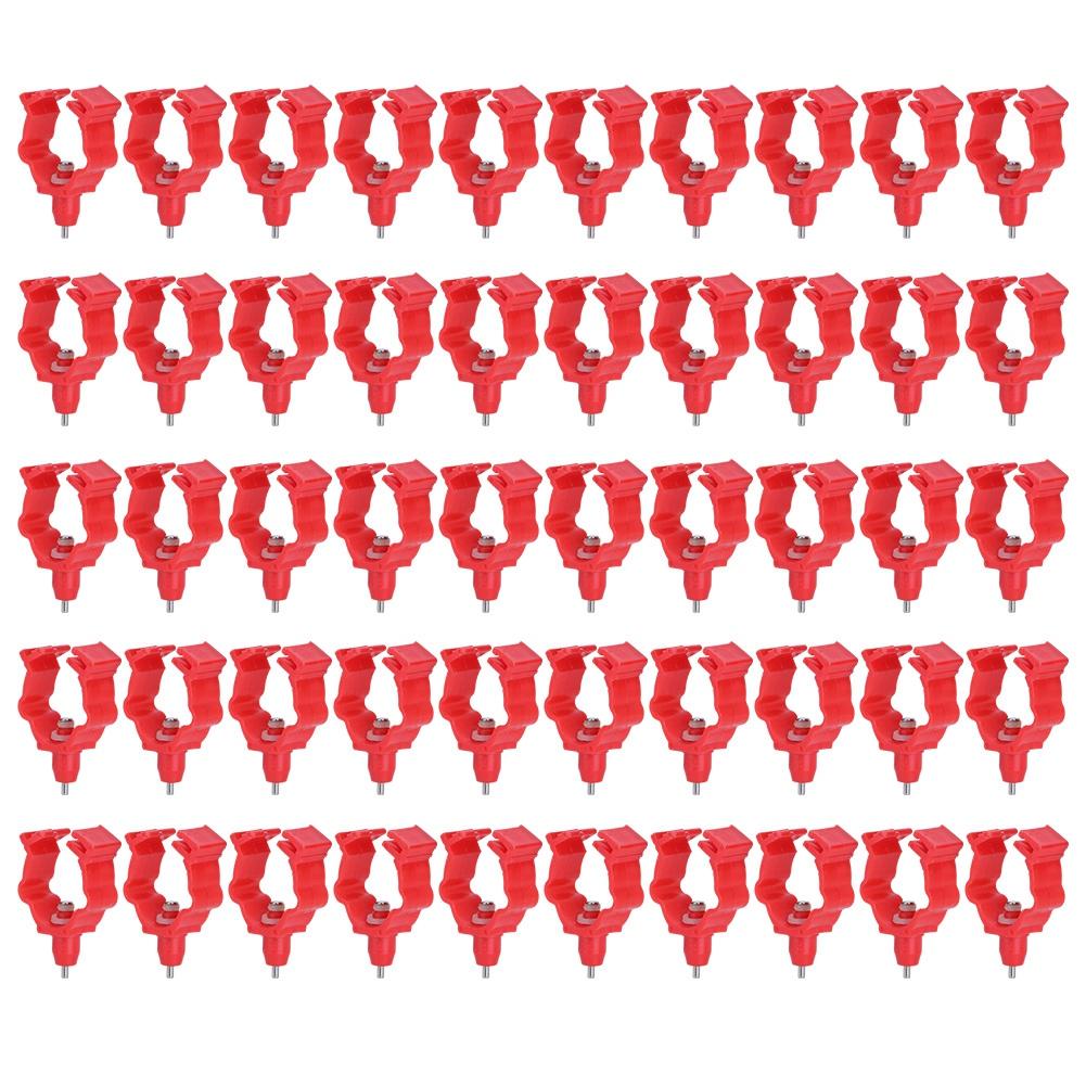 50Pcs G1 2in G3 4in Integrated Spring Drinker Poultry Drinking Nipple Chicken Farm Accessories