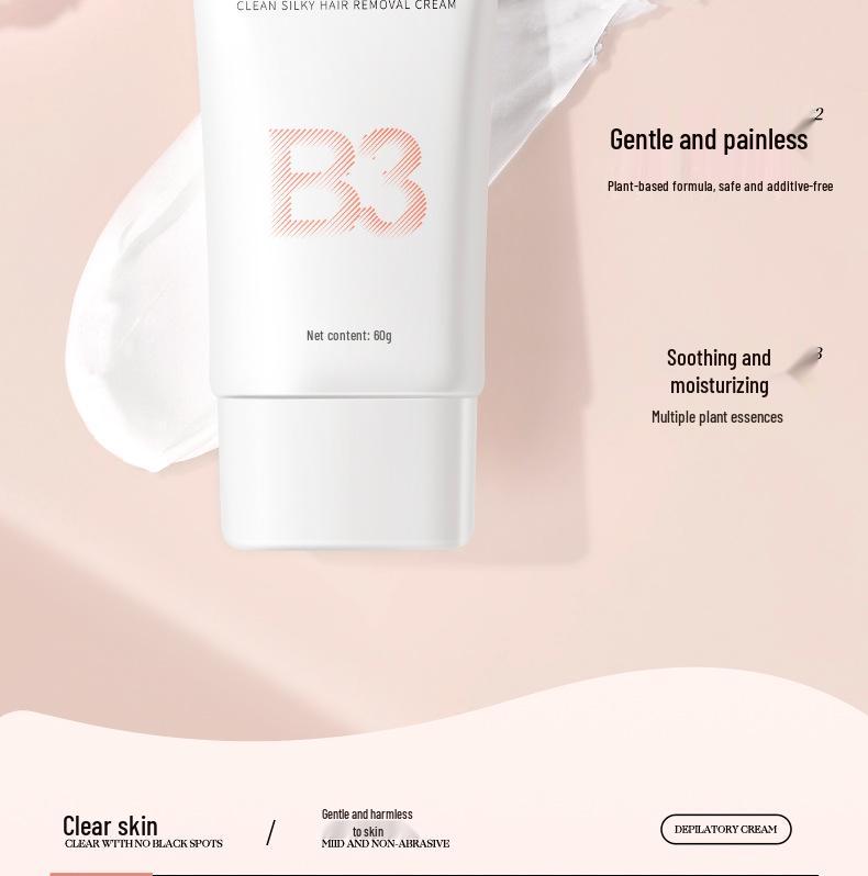 MKING PRETTY Gentle Moisturizing Depilatory Cream - Silky Smooth, Non-Irritating, Soothing, Ideal for Newbies