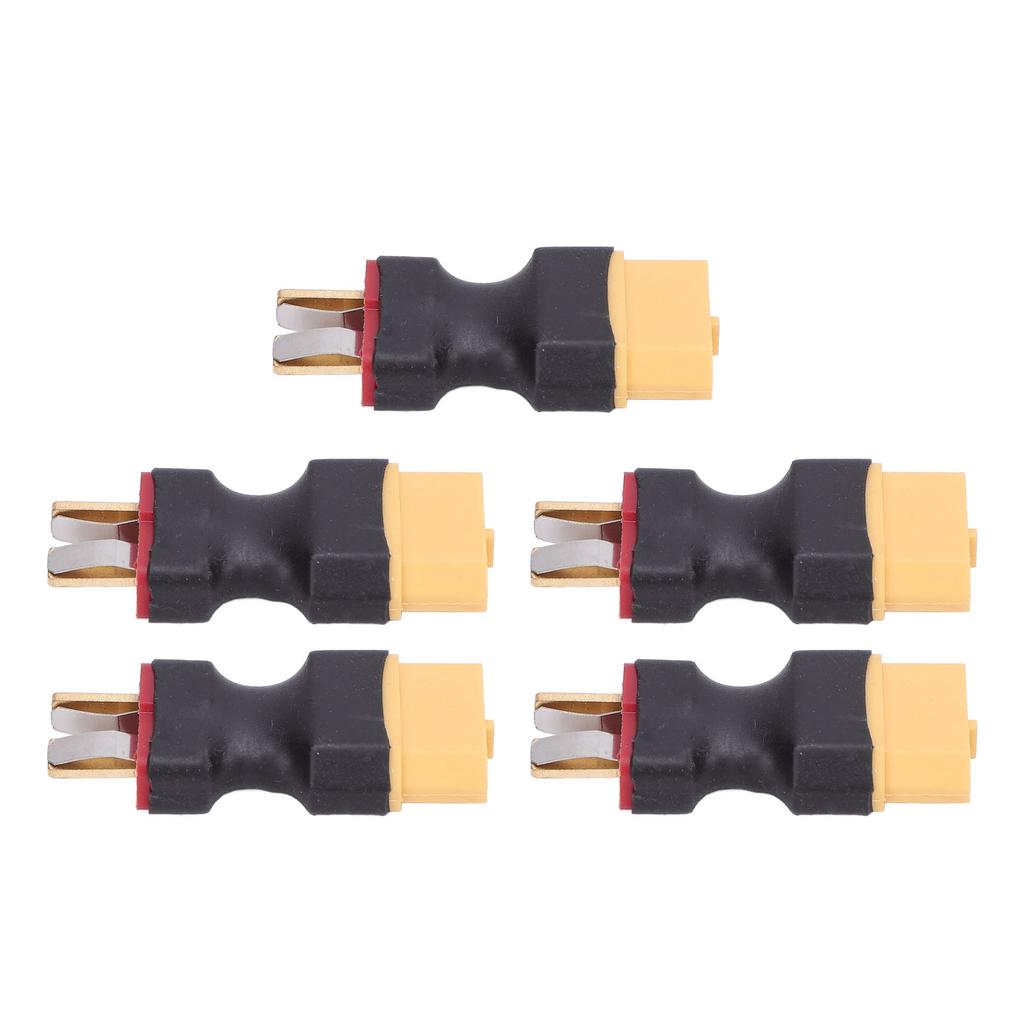 5PCS XT60 To T Plug Connector Battery To Charger ESC Male Port Conversion Adapter for RC Car