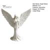 Guardian Angel Decor 3D Printed Elegant Figurine with Large Wings, Decorative Statue, Delicate Pleat Curve Statue Art Crafts Decoration for Home Shelf